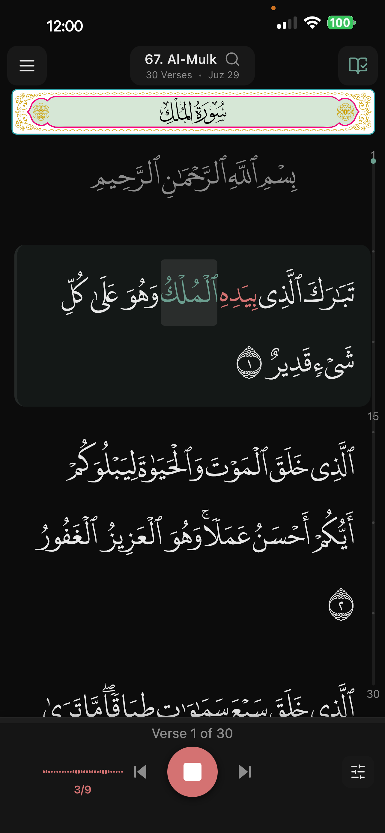 Live recitation feedback